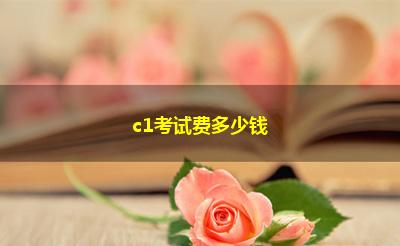 c1考试费多少钱