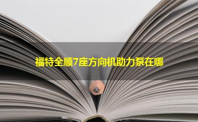 福特全顺7座方向机助力泵在哪