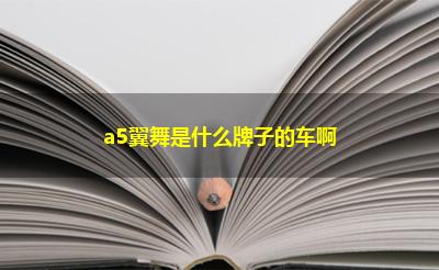 a5翼舞是什么牌子的车啊 a5翼舞是什么牌子的车啊