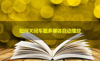 如何关闭车载多媒体自动播放 如何关闭车载多媒体自动播放