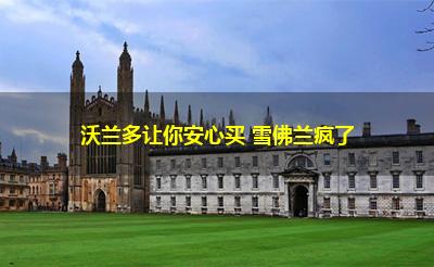 沃兰多让你安心买 雪佛兰疯了